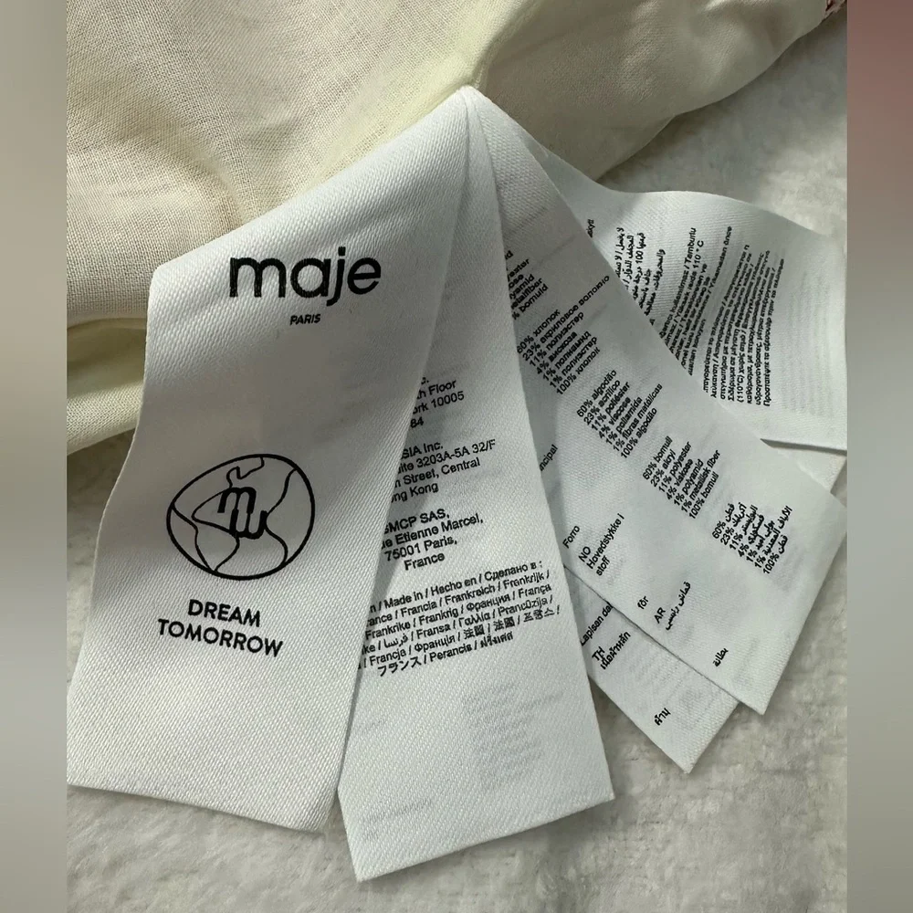 Maje Jenetia Tweed Mini Skirt - Size 42 ( US XL) - Picture 13 of 15